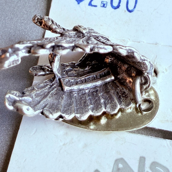 Sterling Silver 925 Native American Headdress Charm Maisel's Of Albuquerque VTG - Picture 3 of 6